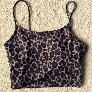 Women’s leopard print workout tank - size S